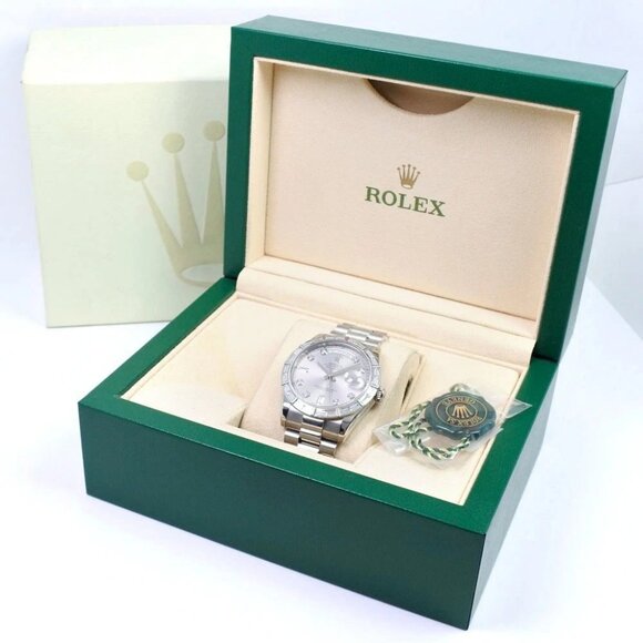 ROLEX Day date Watches 118366A M SilverDial PtPlatinum/diamond Mechanical - Picture 8 of 9